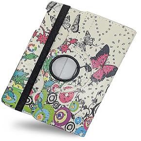 360 Rotating PU Leather Case Cover Samsung Galaxy Tab A 9.7 T550/T555/P550/P555 Pink Butterfly