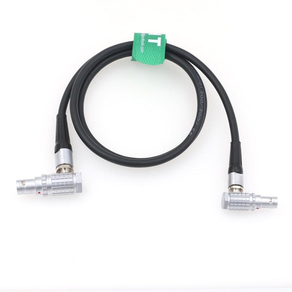 HangTon Right Angle 6 Pin to 6 Pin Cable for DJI Ronin 2 Tethered Control Handle to RS2 RS3 Pro Communication Expansion Adapter Focus Motor Camera Control 50cm