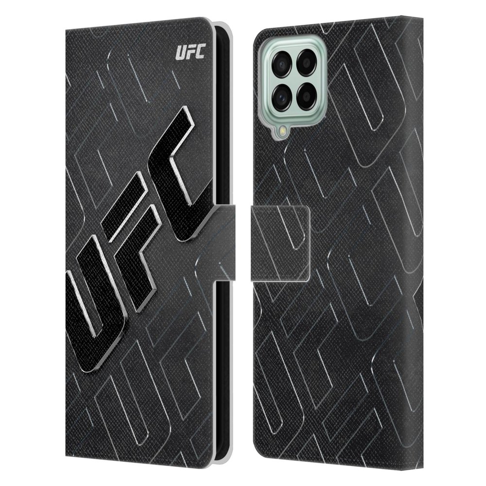 Head Case Designs Officially Licensed UFC Oversized Logo Graphics Leather Wallet Case Compatible with Samsung Galaxy M53 (2022)