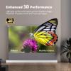 2023 Wupro New Electric Retractable Projector Screen Gray Crystal Fixed Frame Anti-Light Projection Device 4K HD Smart TV Screens 92 inch view 3