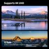 2023 Wupro New Electric Retractable Projector Screen Gray Crystal Fixed Frame Anti-Light Projection Device 4K HD Smart TV Screens 92 inch view 4