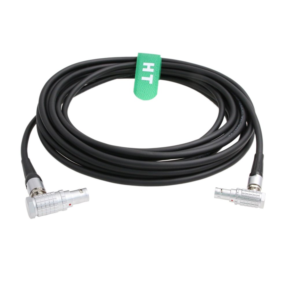 HangTon Cable for DJI Ronin 2 Tethered Control Handle to RS2 RS3 Pro Communication Expansion Adapter Camera Focus Control Right Angle 6 Pin to 6 Pin 10M