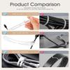 20Pcs Nearockle Reusable Cable Ties, Adjustable Silicone Cord Organizer Small Zip Ties for Charging Cords Earphone Computer Wire, Office Desk Cable Management Travel Accessories(White) view 3