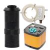 4K Trinocular Microscope Camera 48MP HD Industrial Digital HDMI USB Electronic Repair & 100X C-Mount Lens Whit 56-LED Adjustable Ring Light view 1