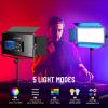 Mettlelite SPL420C RGB LED Video Light with APP Control, 360 Full Color RGB Panel Light, 2800K-8000K, CRI/TLCI 97+, 10 Scenes, Professional Photography Studio Lighting for YouTube/Stream/Photo/Video view 3