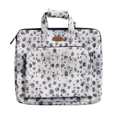Maison d'Hermine Laptop Bag with Pocket upto 13.5 inch Stain and water repellent Cotton canvas - Cheeta
