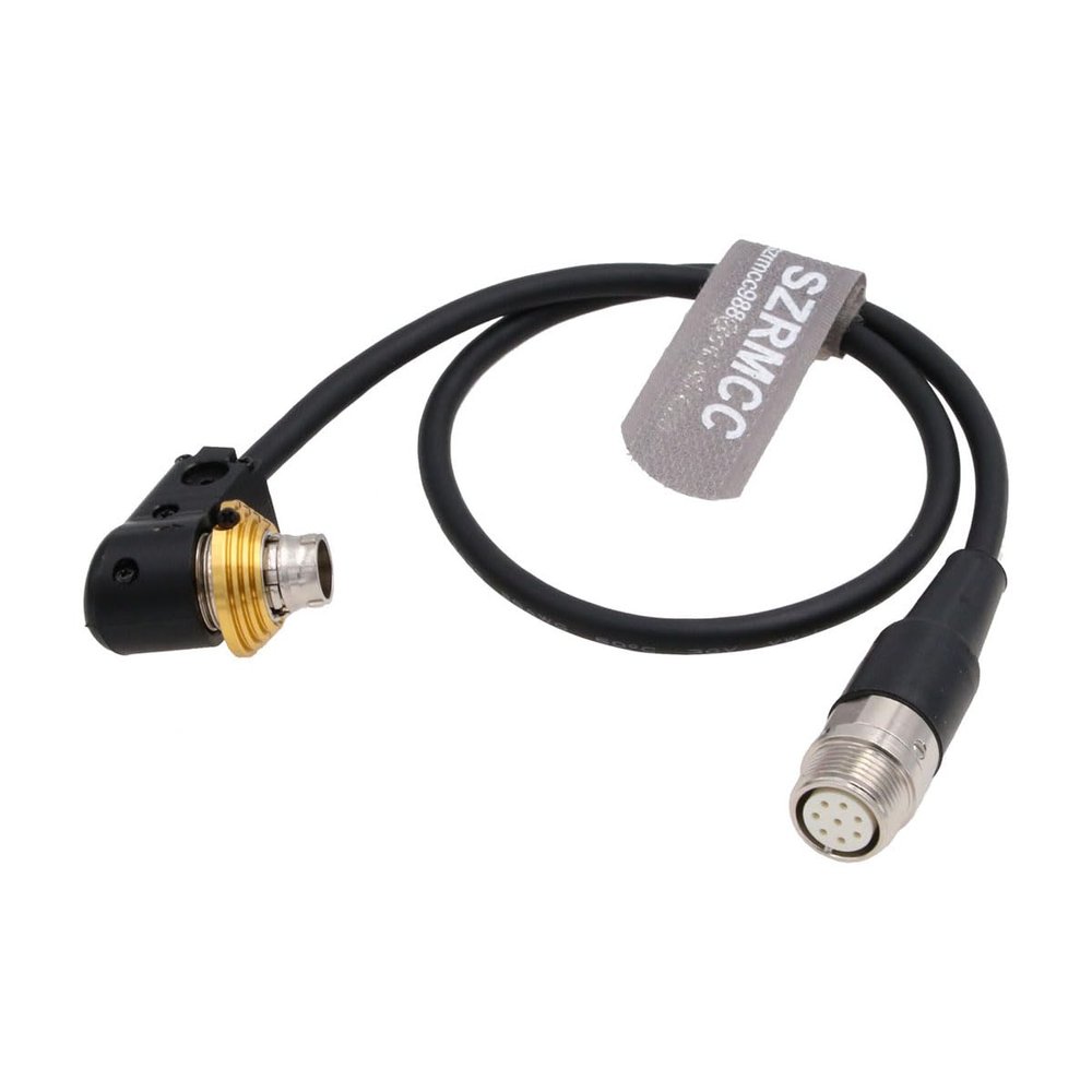 SZRMCC Servo Lens Conversion Cable for Canon Zoom Focus Servo Controller 8-Pin to Hirose 20 Pin Broadcast Lens (Right Angle 20 Pin)