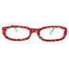 bullabulling Rectangle Bling Rhinestone Reading Glasses For Women Blue Light Blocking Reader Computer Eyeglass Frame (Christmas, 1.0, x) view 2