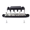 Frianchlly Power Distribution Block Bus Bar with Cover for Boat/Car/RV/Yacht, 5 x 5/16" Posts(M6), 6 x #8 Screws Terminals, Max 48V 250A view 1