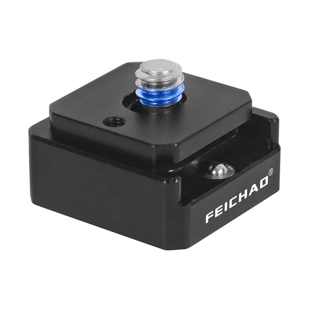 FEICHAO Cold Shoe Mount 1/4" M3 Screw/2-card Slot/3-card Slot Swivel Camera Tripod Adapter Compatible with Hero 13 Sports Camera Cage Accessories (Cold Shoe 2in1 Set)