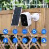 Hiseeu Solar Camera Security Outdoor, 3 Pack 100% Wireless 3K 4MP Surveillance Indoor WiFi Smart Cameras for Home Security Outside, PIR/AI Motion Detection, Waterproof, Color Night Vision, 2-Way Audio view 2