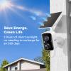 Hiseeu Solar Camera Security Outdoor, 3 Pack 100% Wireless 3K 4MP Surveillance Indoor WiFi Smart Cameras for Home Security Outside, PIR/AI Motion Detection, Waterproof, Color Night Vision, 2-Way Audio view 3