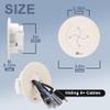 3in TV Cable Hider Wall Kit, YCLYC Large TV Cord Hider for Wall Mounted TV, TV Cord Covers for Wires on Wall Kit, Behind in Wall Cable Management Kit, Off White TV Wire Hider for Wall (2Pack) view 2