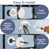 3in TV Cable Hider Wall Kit, YCLYC Large TV Cord Hider for Wall Mounted TV, TV Cord Covers for Wires on Wall Kit, Behind in Wall Cable Management Kit, Off White TV Wire Hider for Wall (2Pack) view 4