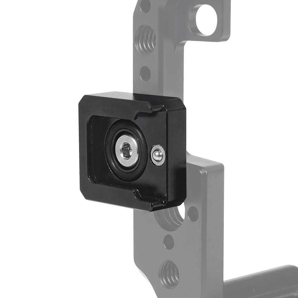 NovelGoal Aluminum 1/4 Quick Release Cold Shoe Mount for Microphone with Cold Shoe Fill Light and Other Accessories Suitable for Sports Camera with 1/4 Screw Holes