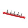 Frianchlly Power Distribution Block Bus Bar with Cover for Boat/Car/RV/Yacht, 5 x 5/16" Posts(M6), 6 x #8 Screws Terminals, Max 48V 250A view 3