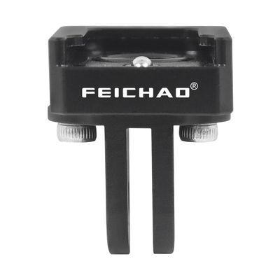 FEICHAO Cold Shoe Mount 1/4" M3 Screw/2-card Slot/3-card Slot Swivel Camera Tripod Adapter Compatible with Hero 13 Sports Camera Cage Accessories (2-Card Slot Adapter)