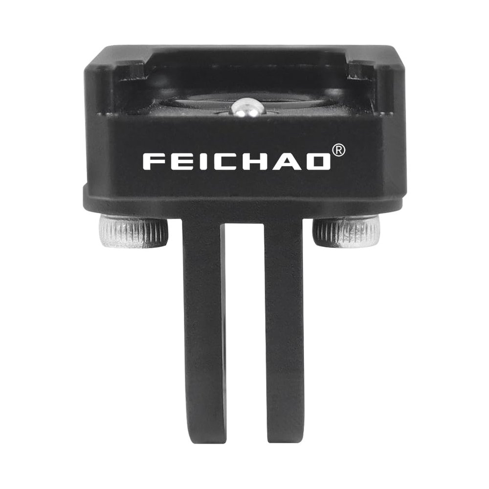 FEICHAO Cold Shoe Mount 1/4" M3 Screw/2-card Slot/3-card Slot Swivel Camera Tripod Adapter Compatible with Hero 13 Sports Camera Cage Accessories (2-Card Slot Adapter)