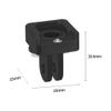 FEICHAO Cold Shoe Mount 1/4" M3 Screw/2-card Slot/3-card Slot Swivel Camera Tripod Adapter Compatible with Hero 13 Sports Camera Cage Accessories (2-Card Slot Adapter) view 2