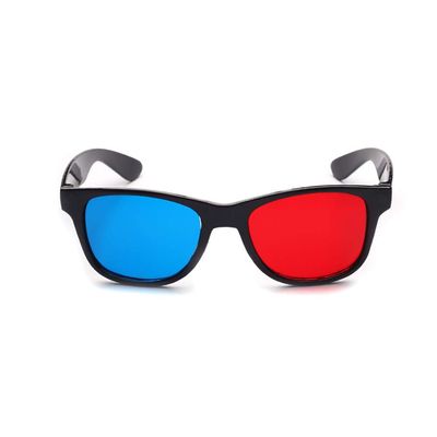 Red and Blue 3D Glasses Universal TV Movie Dimensional Video Frame 3D Glasses DVD Game Glass 3D Style Glasses for 3D Movies Games, 3D Viewing Glasses, Light Simple DesignTelevisions and Video