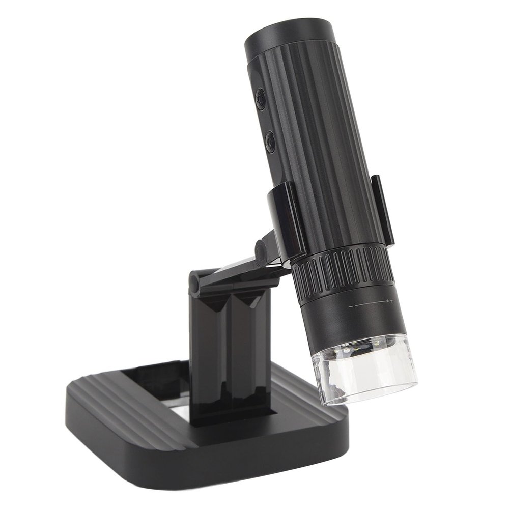 1080P Digital Microscope 50x-1000x Magnification, Handheld USB HD Inspection Camera with Weighted Stand and 8 LED Fill Lights Compatible with Android iOS