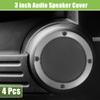 ACROPIX Universal 3" Car Speaker Grills Cover Mesh Round 3 Inch Audio Speaker Subwoofer Guard Protector Case with Mounting Screws Iron Gray - Pack of 4 view 2