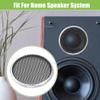 ACROPIX Universal 1.5" Car Speaker Grills Cover Mesh Round 1.5 Inch Audio Speaker Subwoofer Guard Protector Case Iron Silver Tone - Pack of 2 view 3