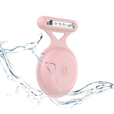 Aircawin for AirTag Holder Case with Brooch Pin,Waterproof Hidden AirTag Case Cover for Kids,Item Locator,Full Protective Anti Lost GPS Tracker Item Finder for Child/Kids/Elderly/Clothing-Pink