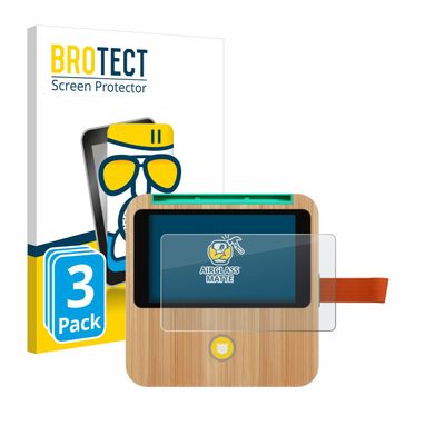 BROTECT Anti-Glare Glass Screen Protector Matte Compatible with tigerbox Touch Plus (3 Pack) - Anti-Scratch 9H Protection Film