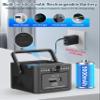 Boombox Cassette CD Player Bluetooth5.1 with 5000mAh Battery,5W Dual Stereo Speakers,Rechargeable CD Player with FM Radio,Remote Control,Tape Recording,3.5mm Earphone Jack,AUX/Micro SD/USB for Home view 2