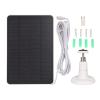 5V Camera Solar Panel, IP65 Waterproof Camera r, Solar Panel r for Security Cameras 360 (White) view 1