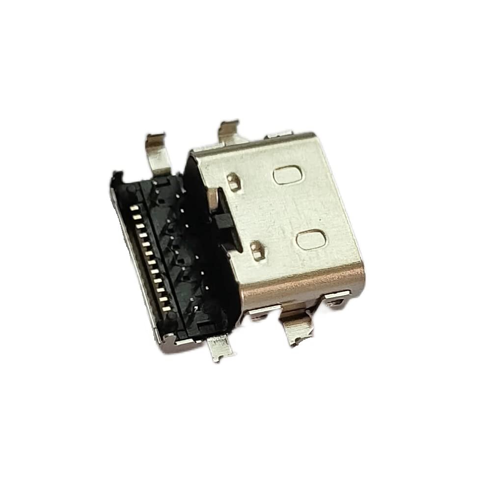 AKUYAO DC Power Jack Type C USB Charging Port Replacement for Lenovo ThinkPad L380 L390 E480 E485 E580 E585 R480 E490S E590 TP00108A CB5-312T, E15 Gen st1 (20RD 20RE), E14 Gen st1 (20RA 20RB)