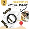 3 PCS Zip Tie Organizer Glows in The Dark - Light Plastic Cable Tie Holder for Efficient Cable Management - Reusable Zip Ties Holder for Easy and Neat Organization (Circle) view 2