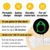3 PCS Zip Tie Organizer Glows in The Dark - Light Plastic Cable Tie Holder for Efficient Cable Management - Reusable Zip Ties Holder for Easy and Neat Organization (Circle) view 3