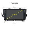 VISRACK Car Radio Stereo for Toyota Prius 2010 2011 2012 2013 2014 2015, 9 Inch Touch Screen Head Unit Built in Carplay Andriod Auto Bluetooth Navigation Video Player, Black, M-11090 view 3