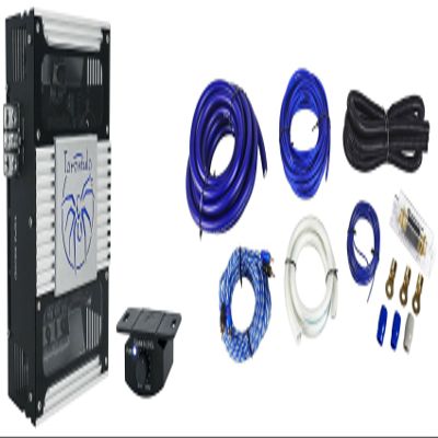 Audiosavings Bundle: (1) Soundstream TXP2.6500D 6500 Watt 2-Channel Amplifier Class D Car Audio Amp Bundle with (1) Rockville RWK01 0 Gauge Car Amp Wiring Installation Wire Kit w/RCA's (2 Items)