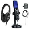 Audiosavings Bundle: AKG K371 Over-Ear Oval Closed-Back Pro Studio Headphones 50MM Drivers/Swivel Bundle with Rockville ROCK-STREAM PRO Gaming Streaming Recording Dual Pattern USB Microphone (2 Items) view 1