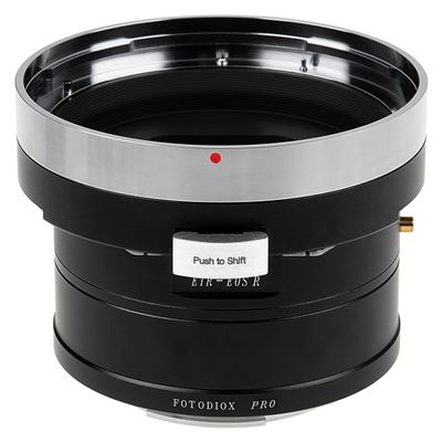 Fotodiox Pro Lens Mount Shift Adapter - Compatible with Bronica ETR Mount Lens to Canon RF Mount Mirrorless Camera Body