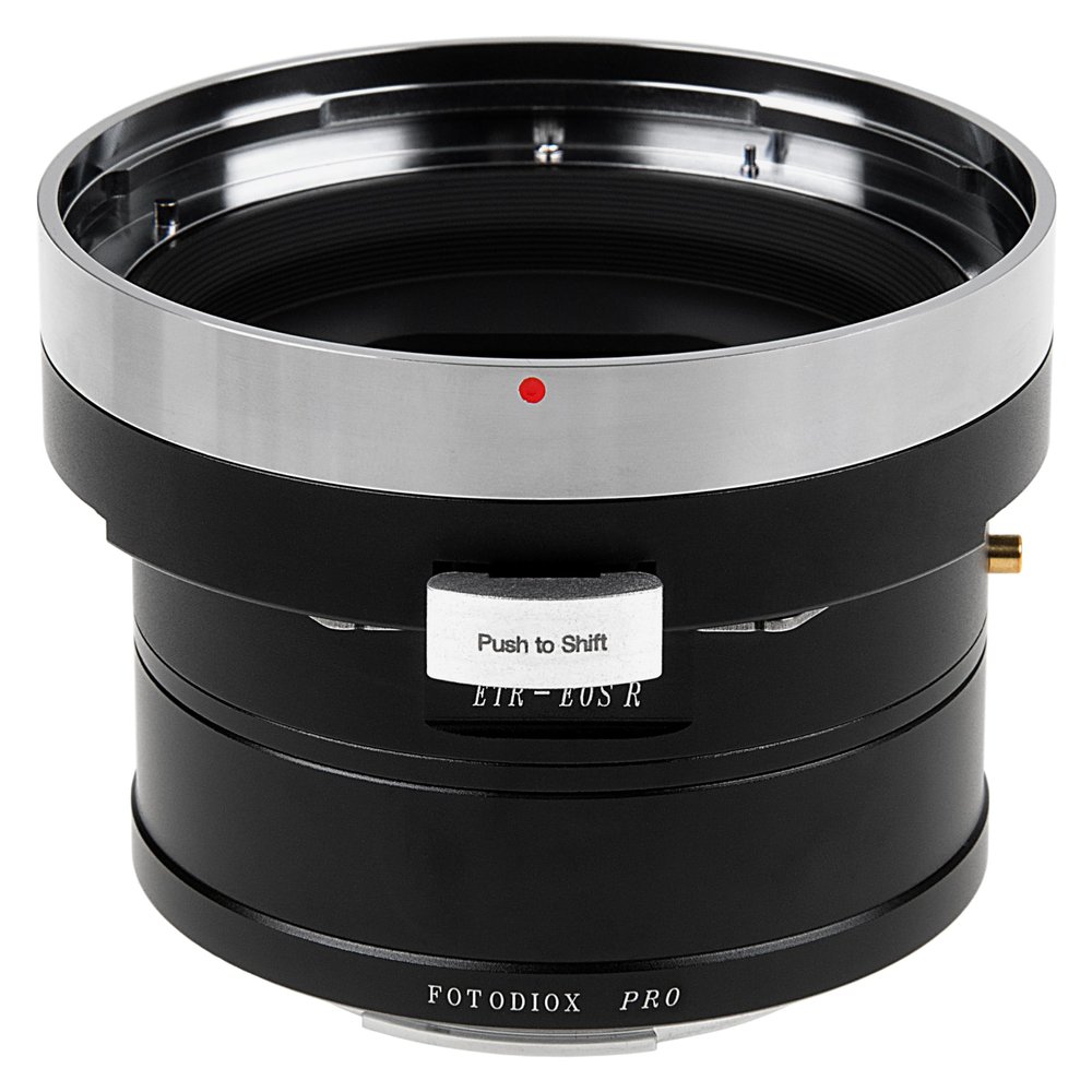 Fotodiox Pro Lens Mount Shift Adapter - Compatible with Bronica ETR Mount Lens to Canon RF Mount Mirrorless Camera Body