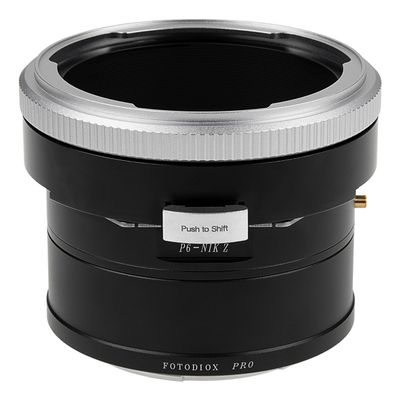 Fotodiox Pro Lens Mount Shift Adapter - Compatible with Pentacon 6 (Kiev 66) Mount Lens to Nikon Z-Mount Mirrorless Camera Body