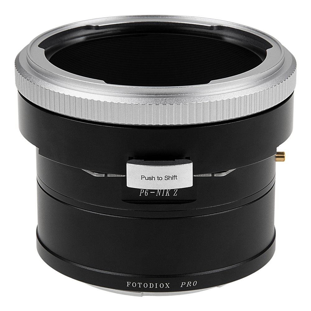 Fotodiox Pro Lens Mount Shift Adapter - Compatible with Pentacon 6 (Kiev 66) Mount Lens to Nikon Z-Mount Mirrorless Camera Body