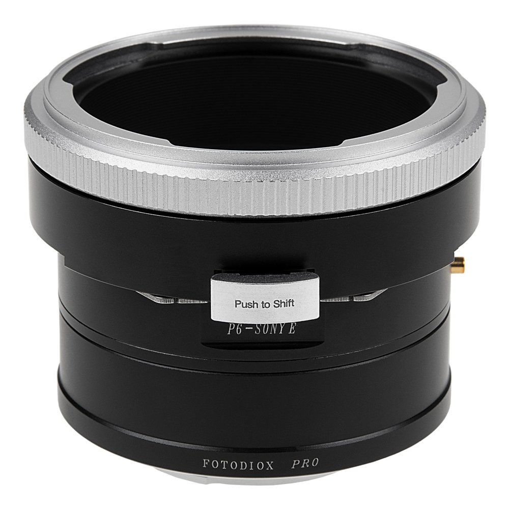 Fotodiox Pro Lens Mount Shift Adapter - Compatible with Pentacon 6 (Kiev 66) Mount Lens to Sony Alpha E-Mount Mirrorless Camera Body