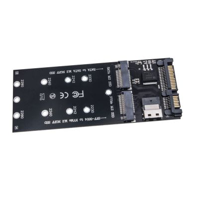 1PC B+M Key M.2 NGFF SSD to Sata M.2 to Sata Adapter NVMe SSD to SFF-8654 Converter Expansion Card Sff-8654 to Sata