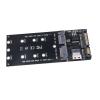 1PC B+M Key M.2 NGFF SSD to Sata M.2 to Sata Adapter NVMe SSD to SFF-8654 Converter Expansion Card Sff-8654 to Sata view 1