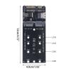 1PC B+M Key M.2 NGFF SSD to Sata M.2 to Sata Adapter NVMe SSD to SFF-8654 Converter Expansion Card Sff-8654 to Sata view 2