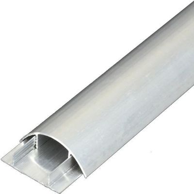 RAKKYO Half Round Extra Large Wire Management Channel for Wall/Floor, Heavy Duty Aluminum Waterproof Adhesive TV Cord Cover, 39 inch Long, Sliver (Color : Length 1m(39 Inch), Size : 18 Cables)