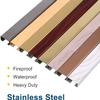 RAKKYO Cable Cord Hider Stainless Steel, Wide/Slim Waterproof Adhesive Wire Organizer, Classrooms Gymnasiums Retail, Retro Wood Grain, 39 inch Long (Size : 3 Cables) view 2