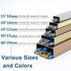 RAKKYO Cable Cord Hider Stainless Steel, Wide/Slim Waterproof Adhesive Wire Organizer, Classrooms Gymnasiums Retail, Retro Wood Grain, 39 inch Long (Size : 3 Cables) view 4