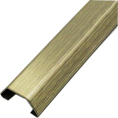 RAKKYO Stainless Steel Cable Cord Hider, Weatherproof Large Self Adhesive Raceway, Chandelier/Computer Cord Management, Gold (Color : Length 1m(39 Inch), Size : 50 Cables), 231135