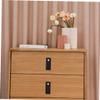 Homoyoyo 5pcs Pu Leather Dresser Knobs Cabinet Pulls for Wardrobes Wine Cabinets and Bookcases Decorative Handles Easy to Install and Replace Old Hardware view 3
